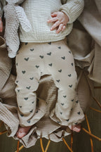 handgemaakte flared babylegging van zachte OEKO-TEX stof