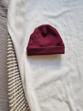 Babymutsje rib | bordeaux