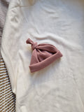 Knoopmutsje rib | roze