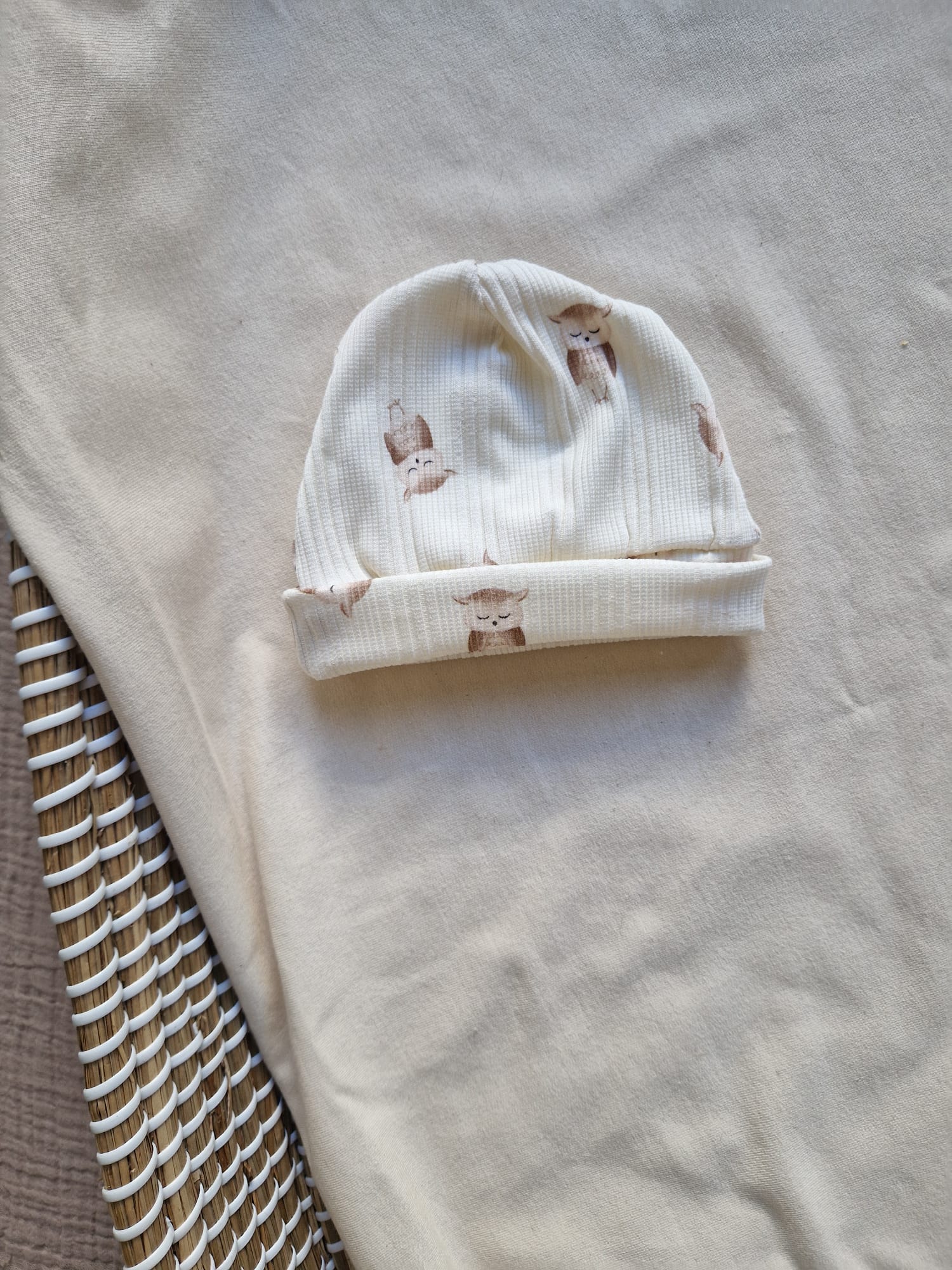Babymutsje rib | uilen
