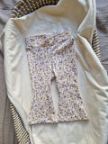 Flared legging | blauwe bloemen