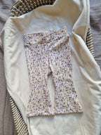 Flared legging | blauwe bloemen