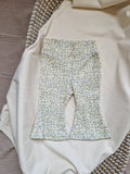 Flared legging | bloemen groen