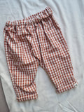 Broek | ruitjes rood roze