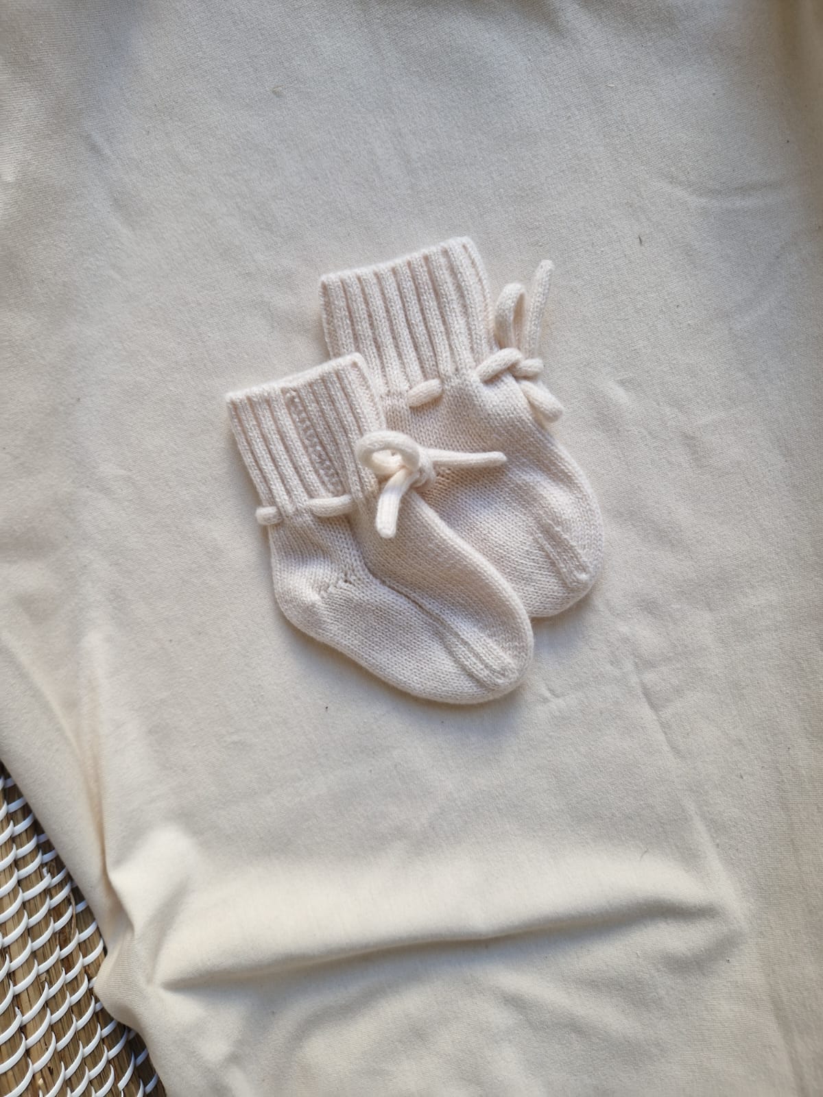 Merinowol slofjes | off-white
