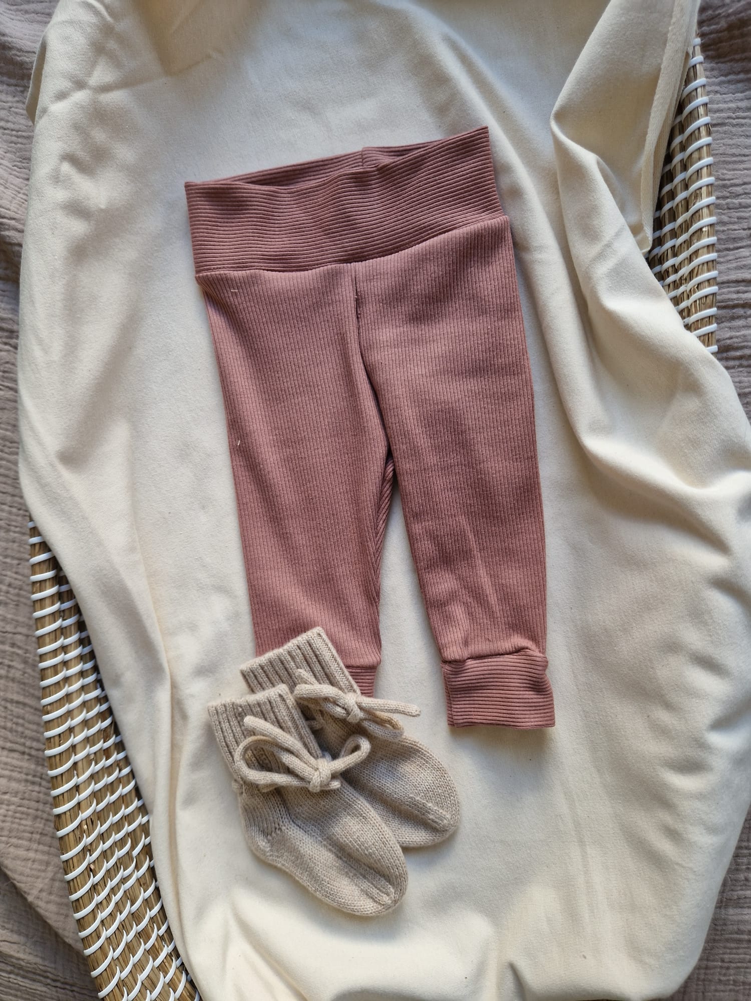 Broekje rib | roze