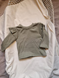 Shirt rib ruffle | groen